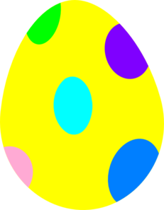 Easter Egg Clip Art Color - Free Clipart Images