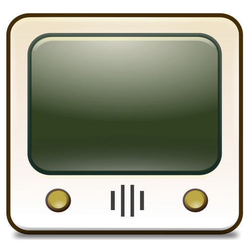 Old CRT TV set vector illustration | Public domain vectors