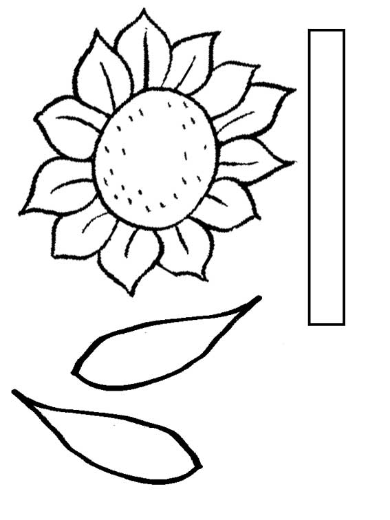 6 Best Images of Sunflower Cut Out Template Printable - Free ...