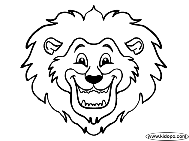 lion face coloring pages for kids - photo #30