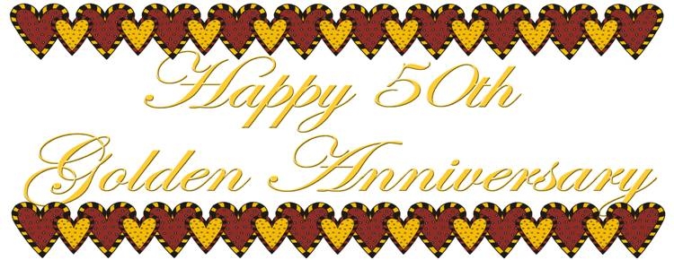 Free Clipart For 50th Wedding Anniversary