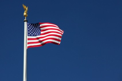 American flag with blue sky Free Photos for free download