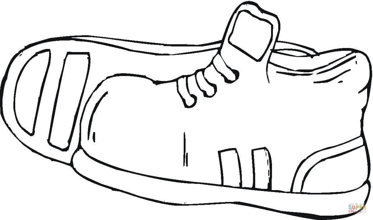 Sport Shoes coloring page | Free Printable Coloring Pages