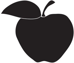 Apple clipart for silhouette