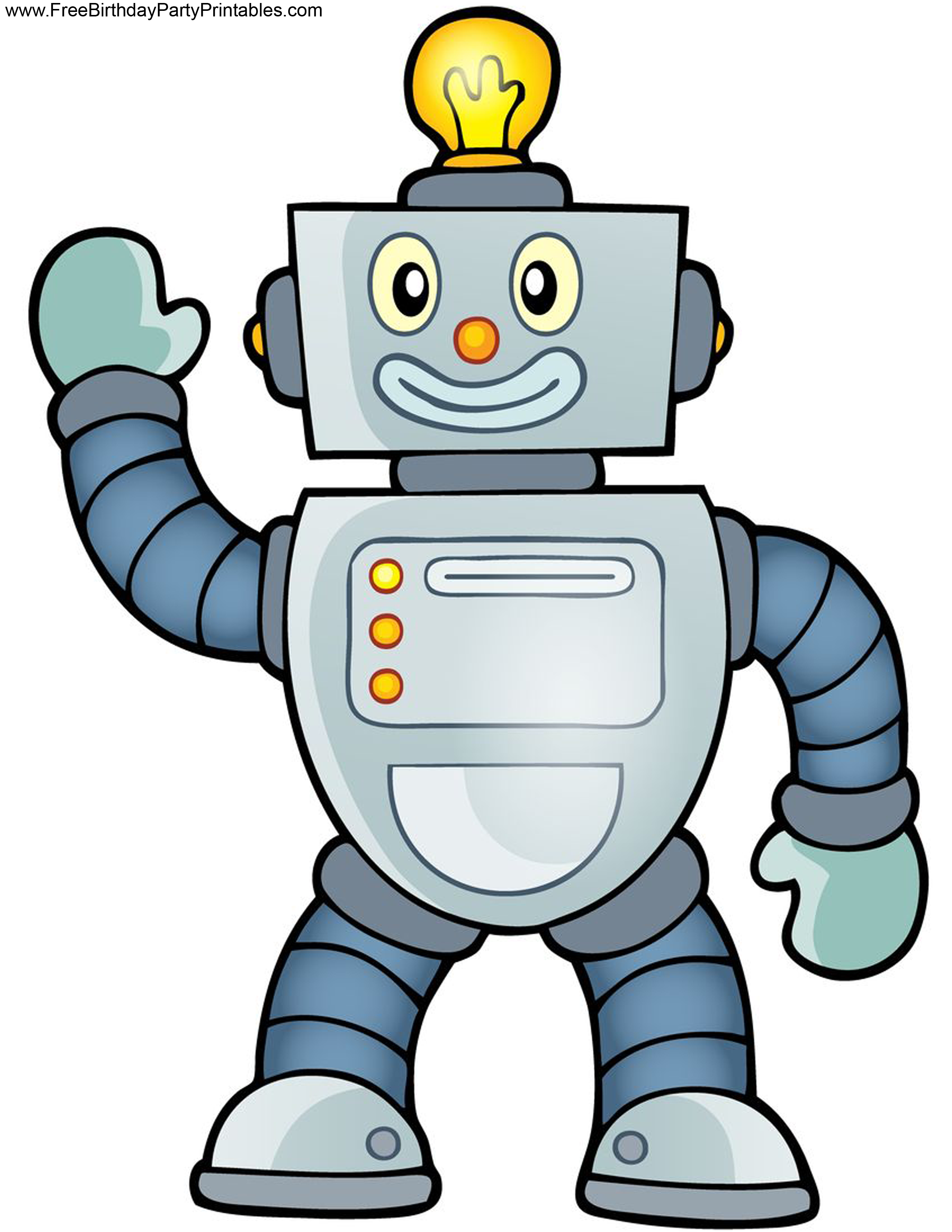 Free Robot Birthday Party Printables