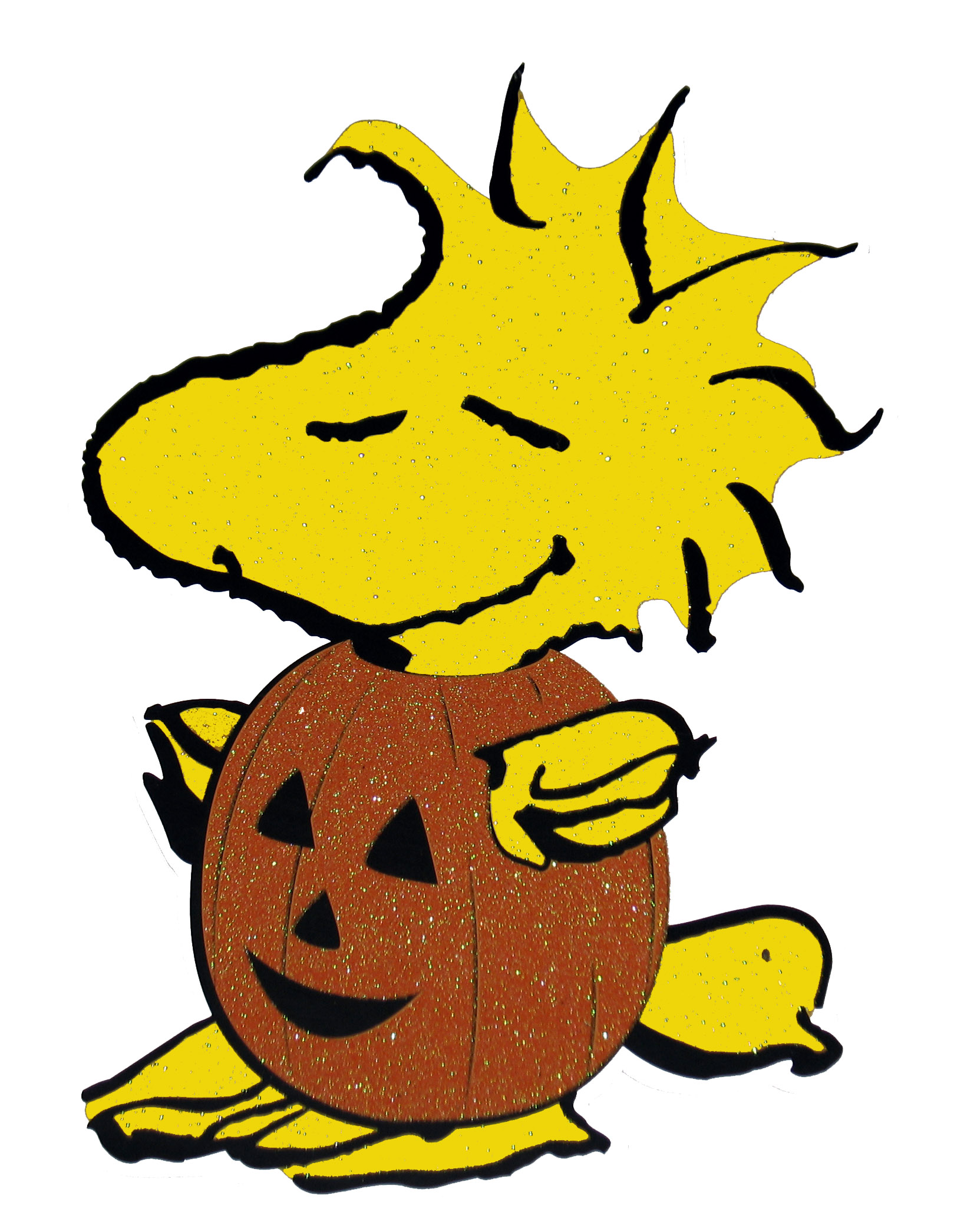 Peanuts Gang Sparkling Halloween Die-Cut Wall Decor - Woodstock ...