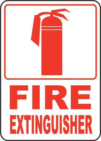 Fire Extinguisher Sign R5432 - by SafetySign.com