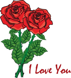 Valentine Red Roses Clipart