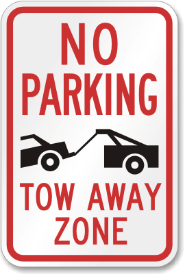 No Parking Signs: Prevent your area from unauthorized parking