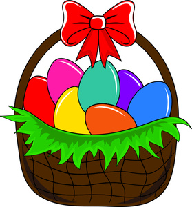 Easter Eggs Clipart Image - A Clip Art Illustration Of A Colorful ...