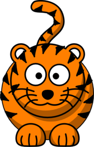 Cartoon Tiger Clip Art - vector clip art online ...