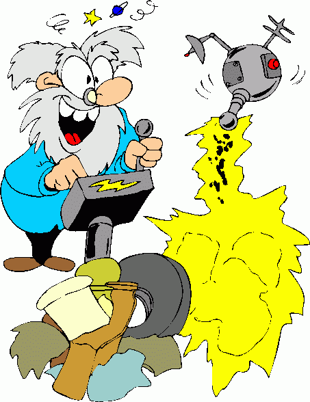 recycling_-_mad_scientist clipart - recycling_-_mad_scientist clip art