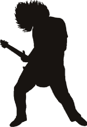 Guitar Rock Star Stencil | Guitar Rock Star Stencil s | Shape ...