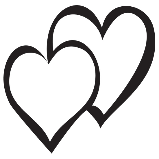 double heart clip art free - photo #16