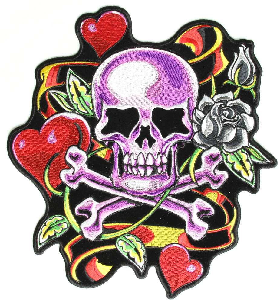 A Cool Lady Patch with Skulls!