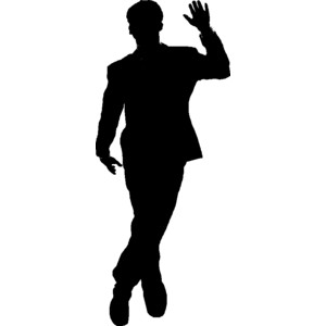 Free person pointing silhouette clipart png