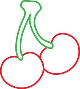 593 views Cherry clipart black and white
