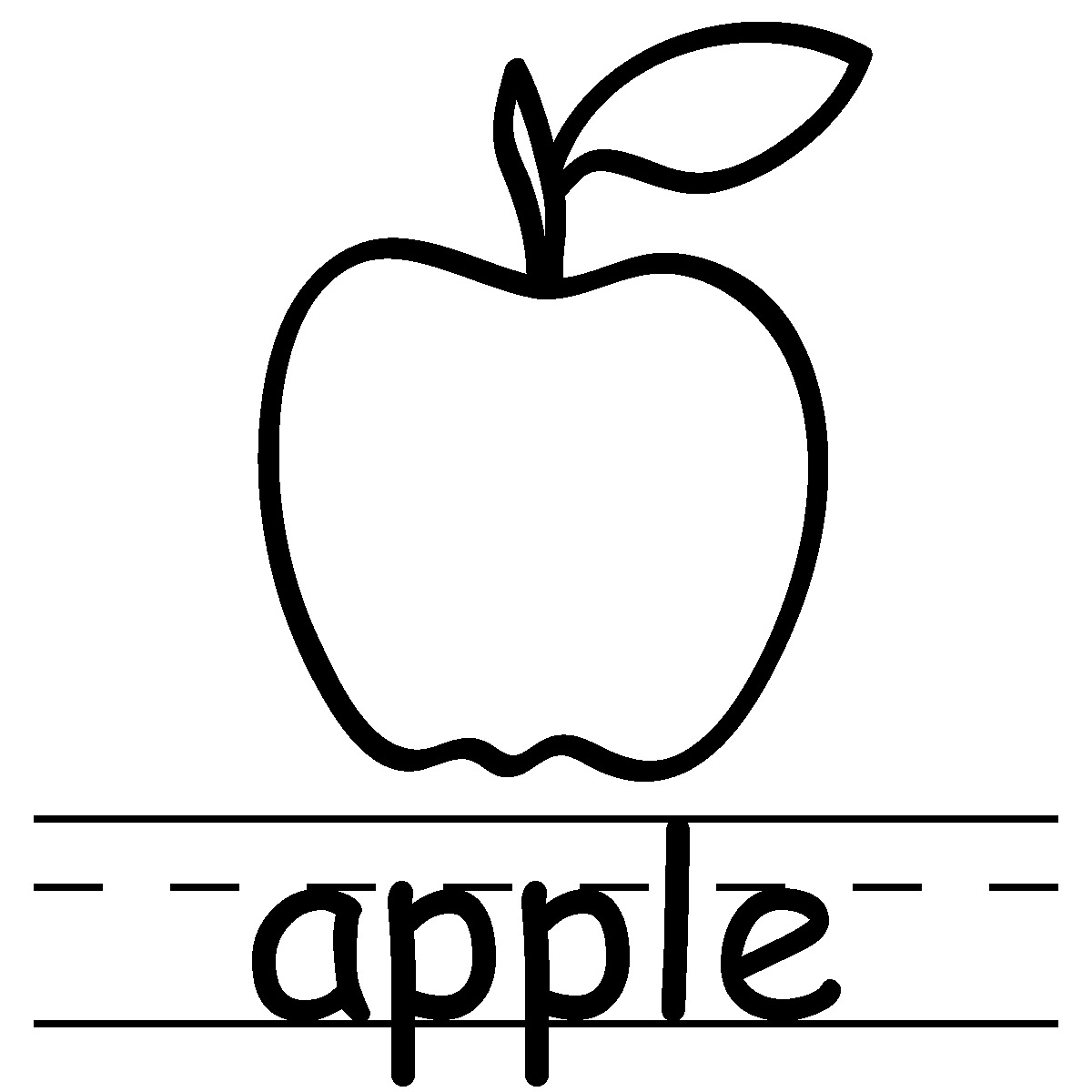 Apple black and white apple clipart black and white fruit clipart ...