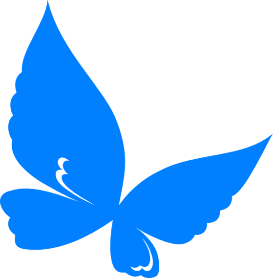 Blue Butterfly Clip Art Clipart - Free to use Clip Art Resource