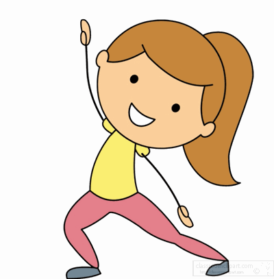 Animated girl clipart