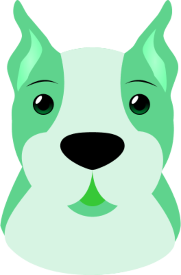 Boxer Dog Face - vector Clip Art