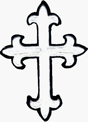 Buy White Ornate Gothic Cross - Embroidered Iron On or Sew On ...