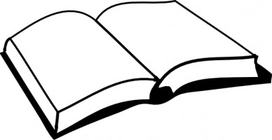 Book silhouette clip art
