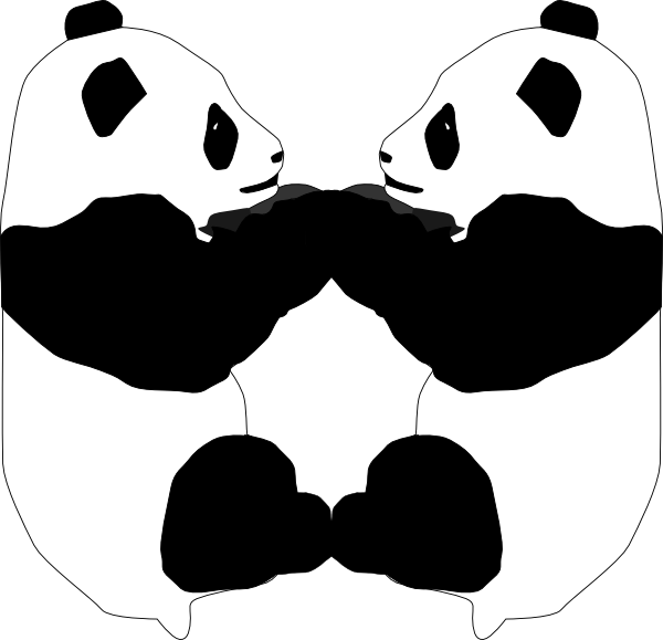 Panda Bear Clip art - Animal - Download vector clip art online