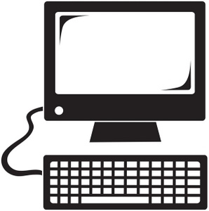 Computer Monitor And Keyboard Clipart