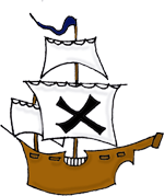 Cartoon Pirate Ships