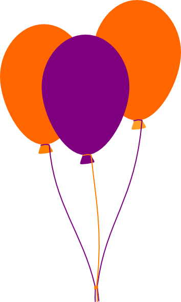 Clemson Balloons Clip Art - vector clip art online ...