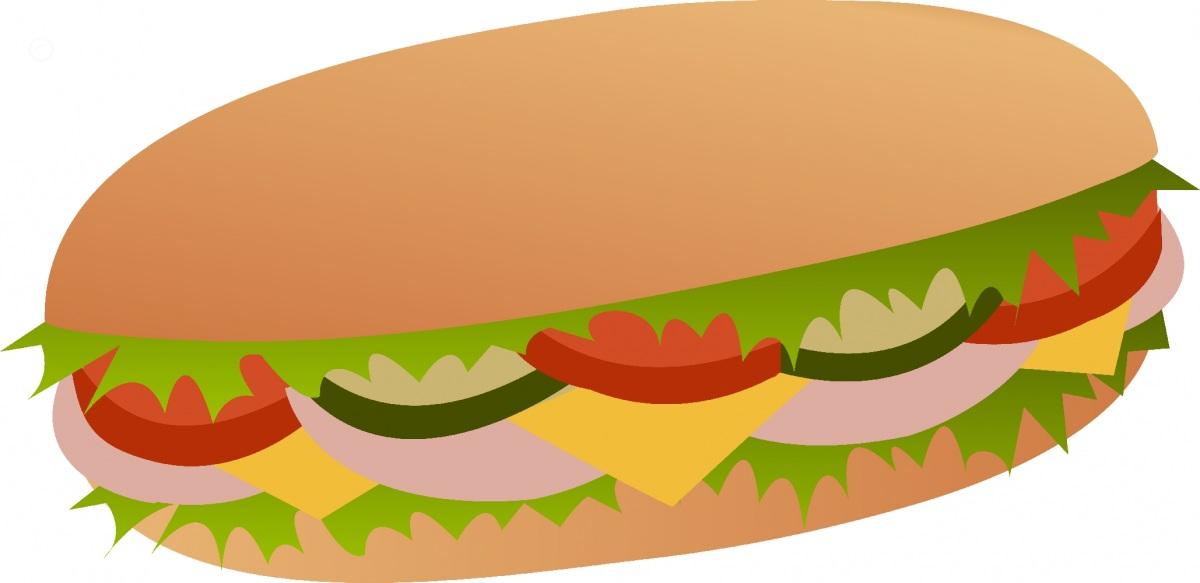 Subway sandwich clipart