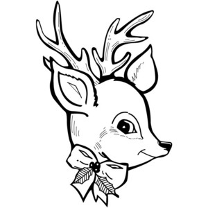 reindeer outline - Polyvore