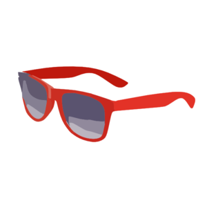 The Ray Ban Style Red Wayfarers Sunglasses P Clip Art ...
