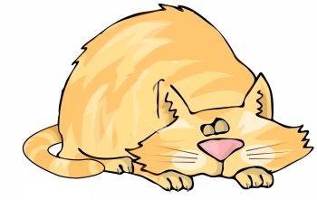 Fat cat clip art
