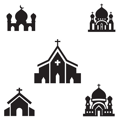 Silhouette Of Church Designs Clip Art, Vector Images ...