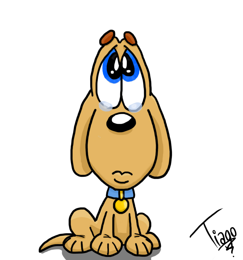 Sad Puppy Cartoon - ClipArt Best