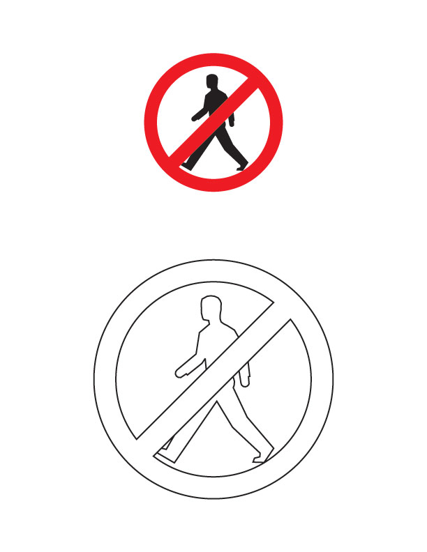 Road Signs Colouring In - ClipArt Best