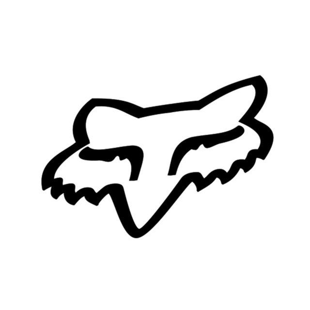 Fox tactical logo clipart black and white