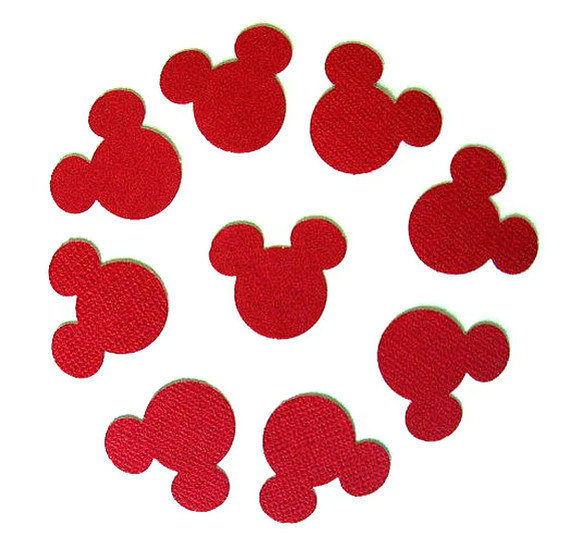 Red Mickey Mouse head paper punches you by TheCraftingPlace