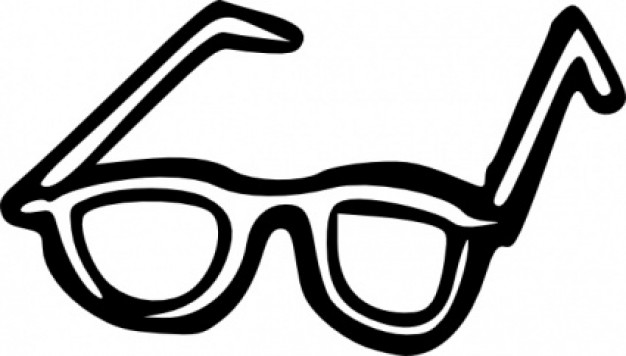 Sunglasses Outline clip art | Download free Vector