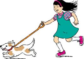 Little girl walking dog | Durham Dog Care