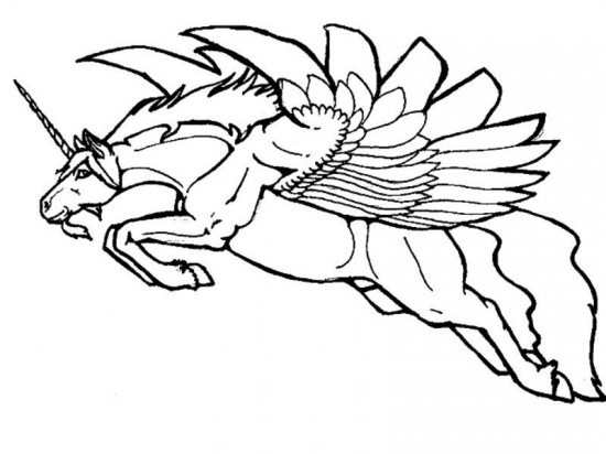 594 views Realistic Coloring Pages Of Unicorns. free pictures kids pinterest ...