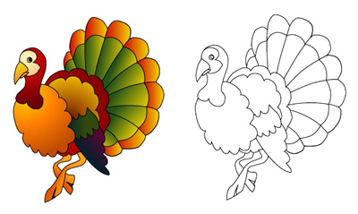 Cartoon Turkey Feathers | Free Download Clip Art | Free Clip Art ...