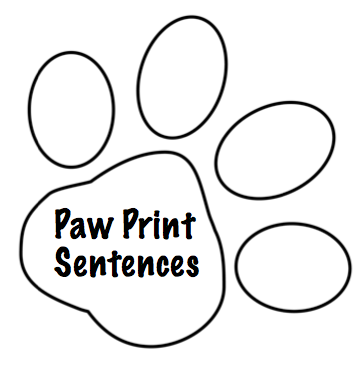 Best Photos of Paw Print Template For Word - Paw Print Template ...