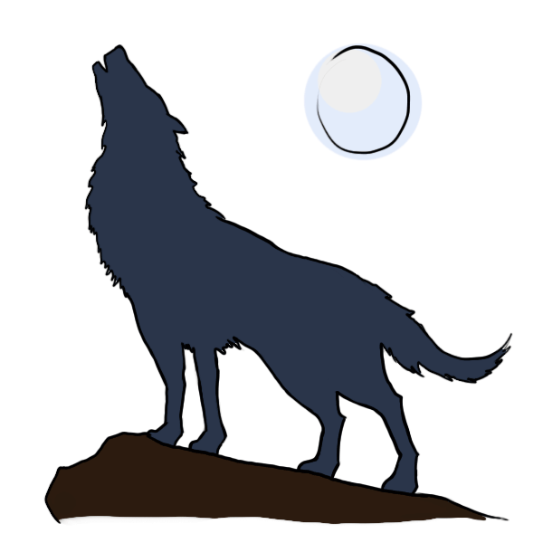 Howling Wolf Clipart