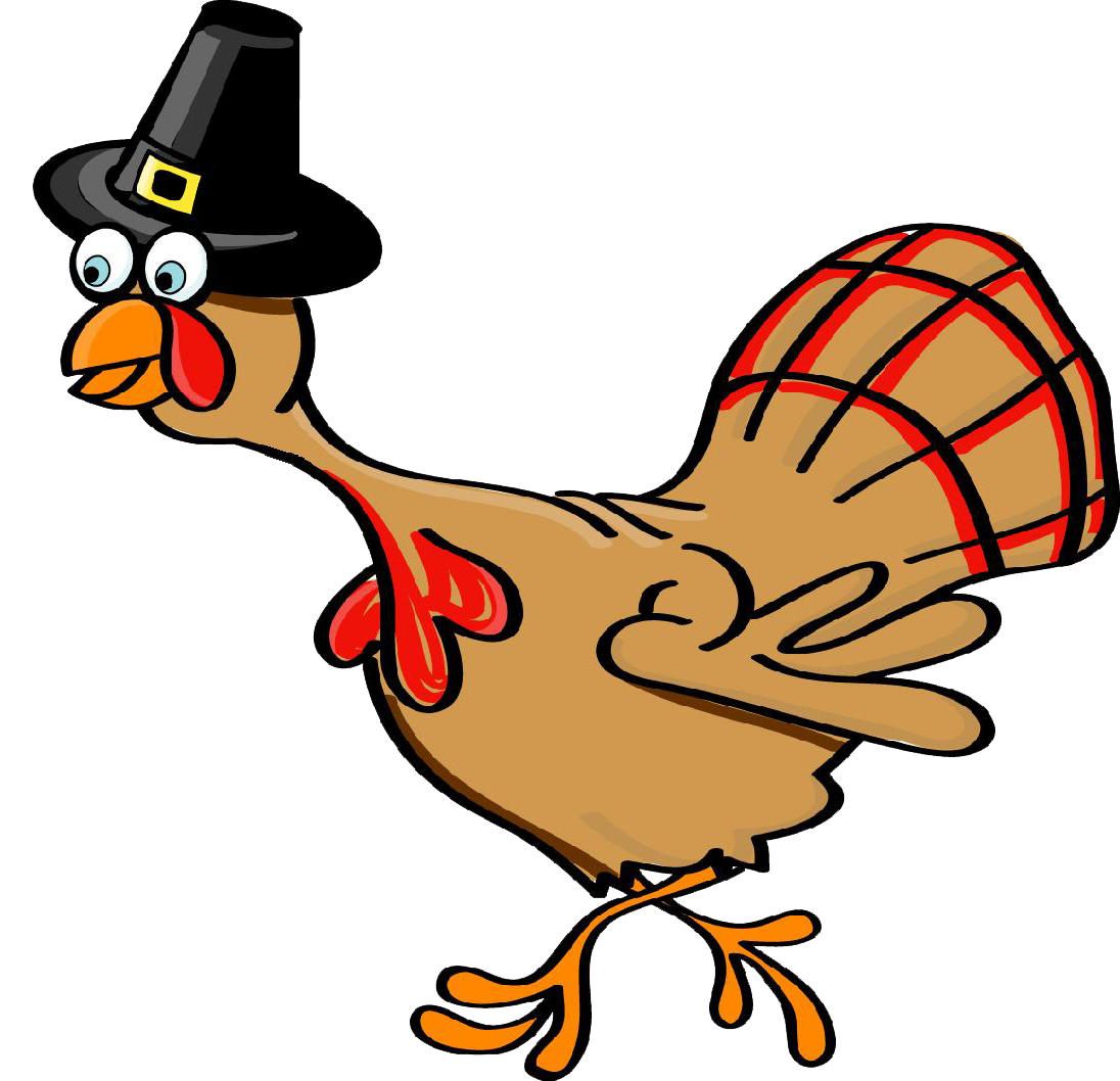 Funny turkey clip art