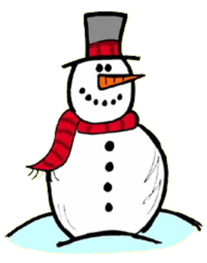 Gif clip art snowman