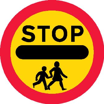 School crossing traffic sign clipart