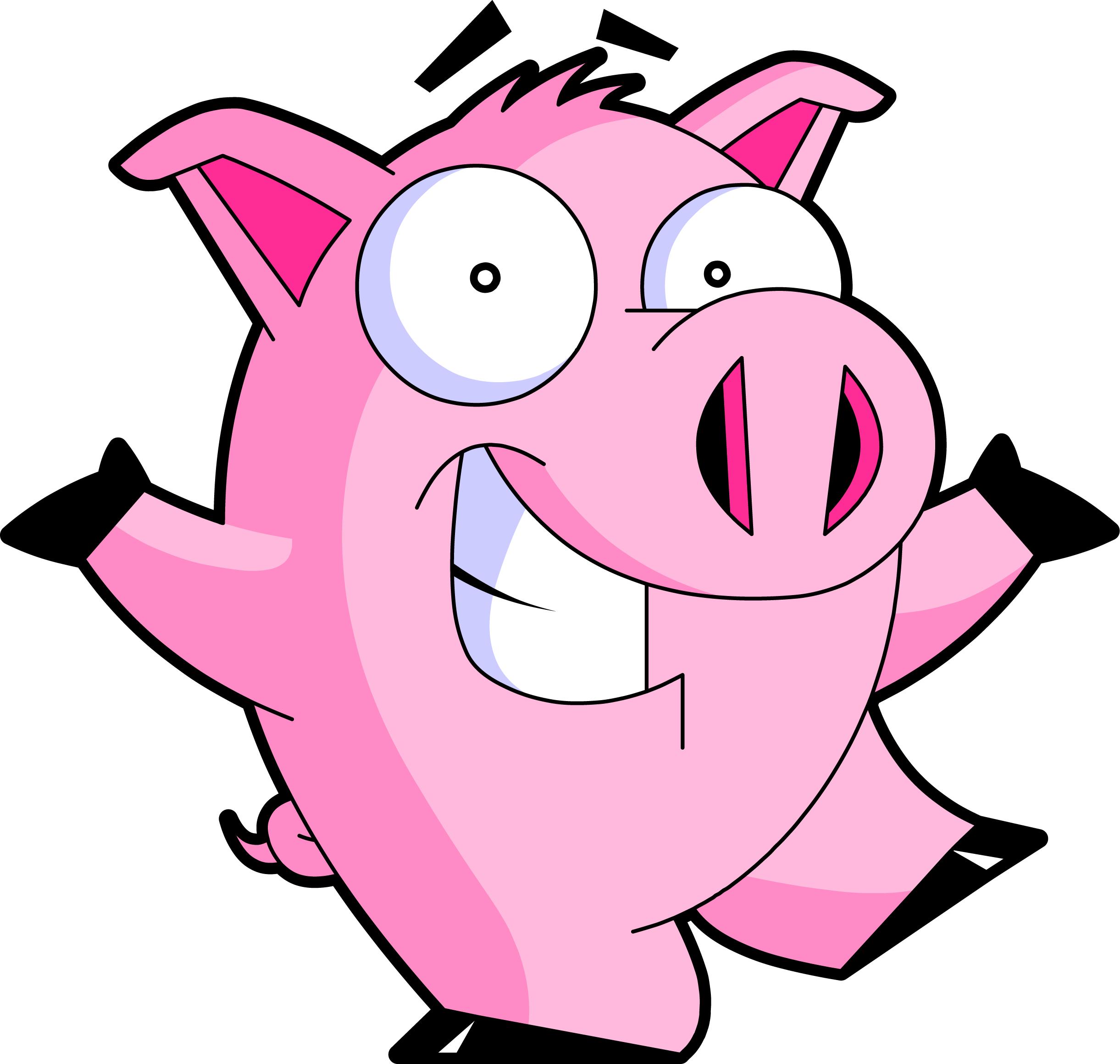 6 Best Images of BBQ Pig Logos - Animated Cartoon Pig, Cartoon BBQ ...